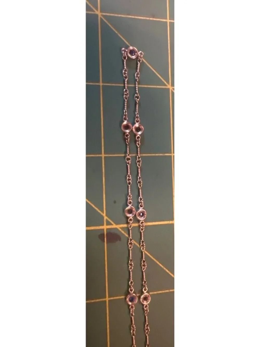 18K White Gold Sapphire 16